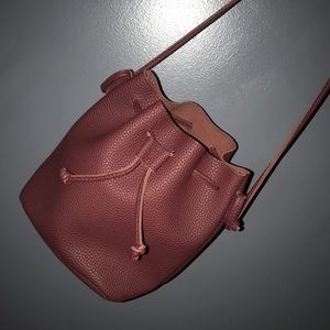 Burgundy purse